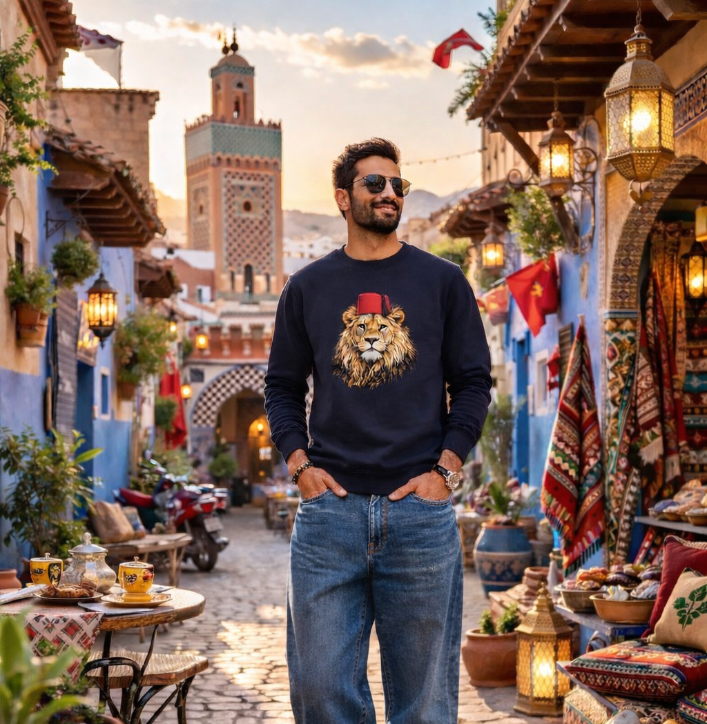 Sweatshirt ORYGINS — Lion de l’Atlas