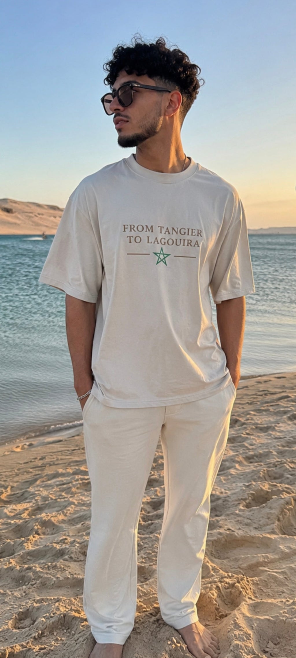 T-shirt Oversize délavé “From Tangier to Lagouira”