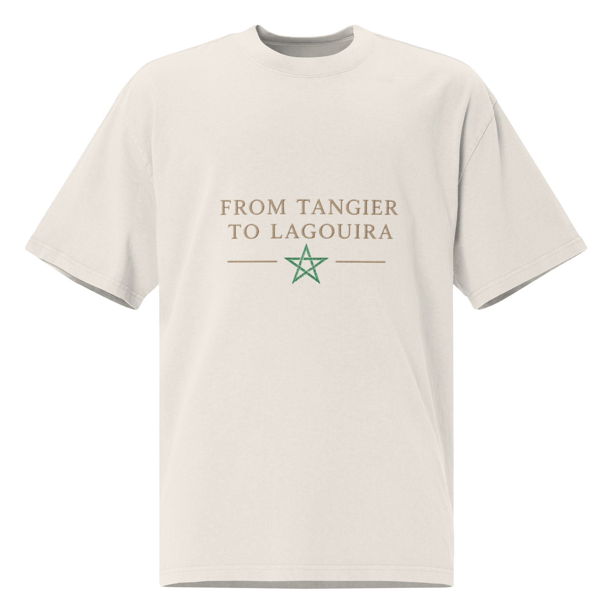 T-shirt Oversize délavé “From Tangier to Lagouira”