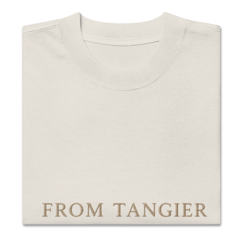 T-shirt Oversize délavé “From Tangier to Lagouira”