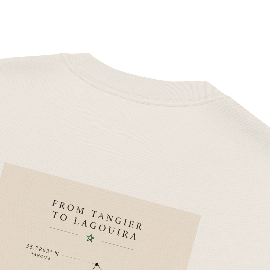 T-shirt Oversize délavé “From Tangier to Lagouira”