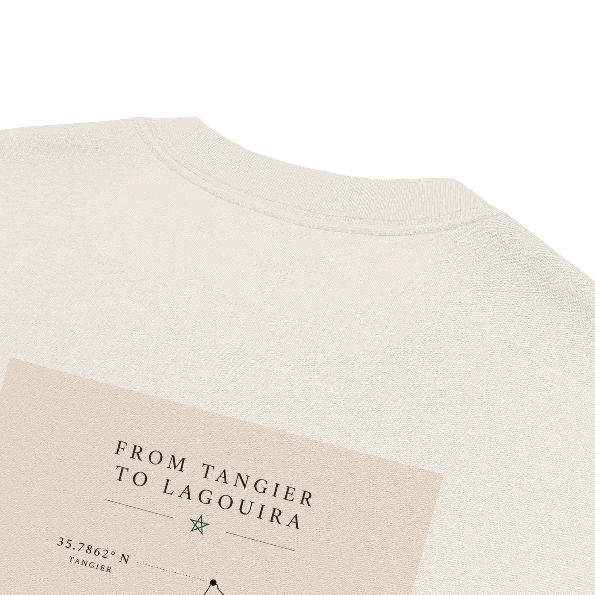 T-shirt Oversize délavé “From Tangier to Lagouira”