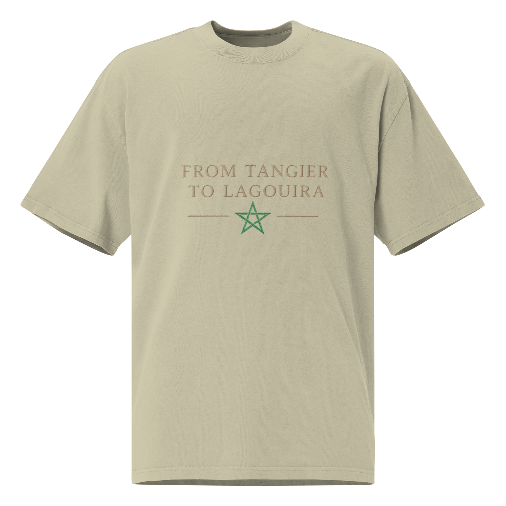 T-shirt Oversize délavé “From Tangier to Lagouira”