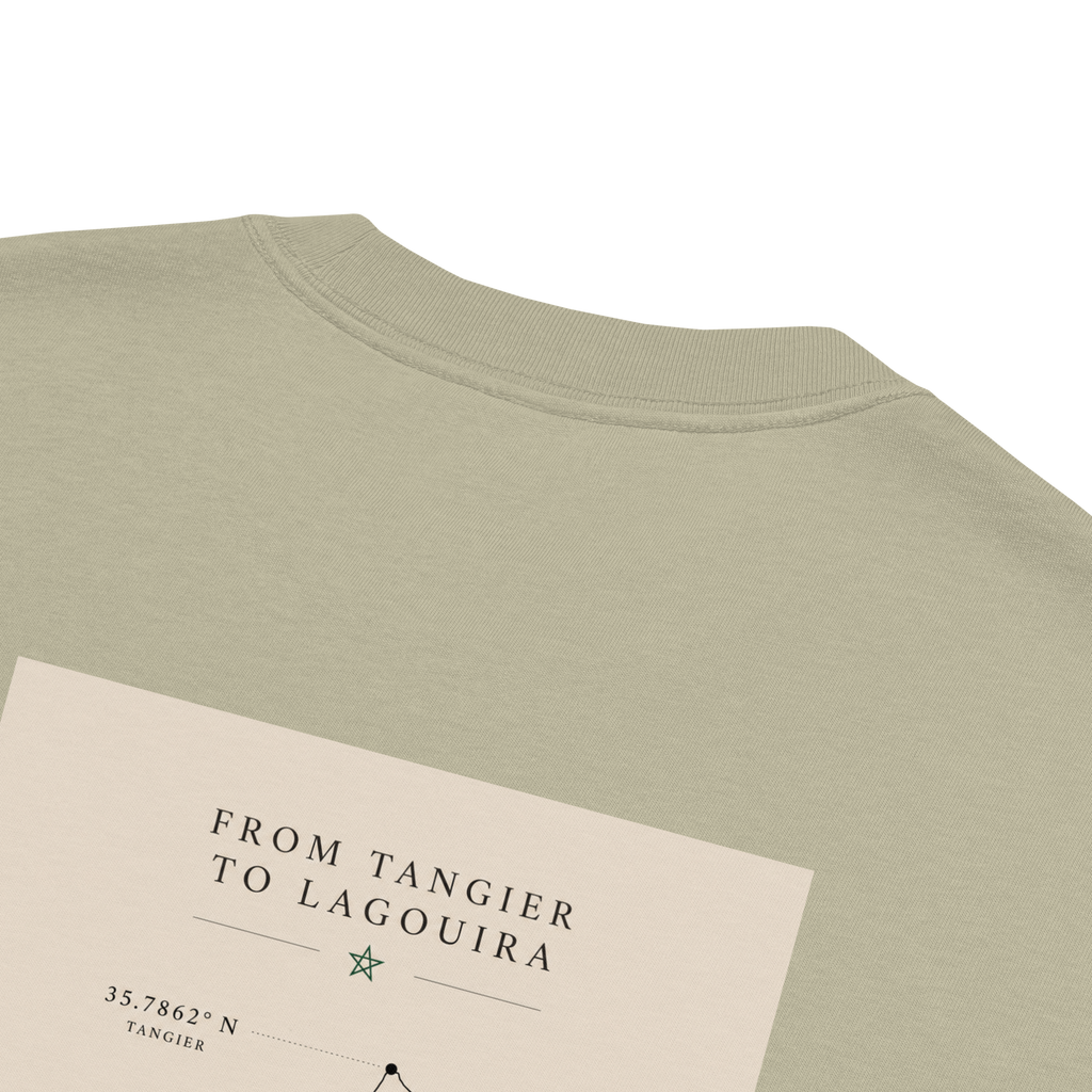 T-shirt Oversize délavé “From Tangier to Lagouira”