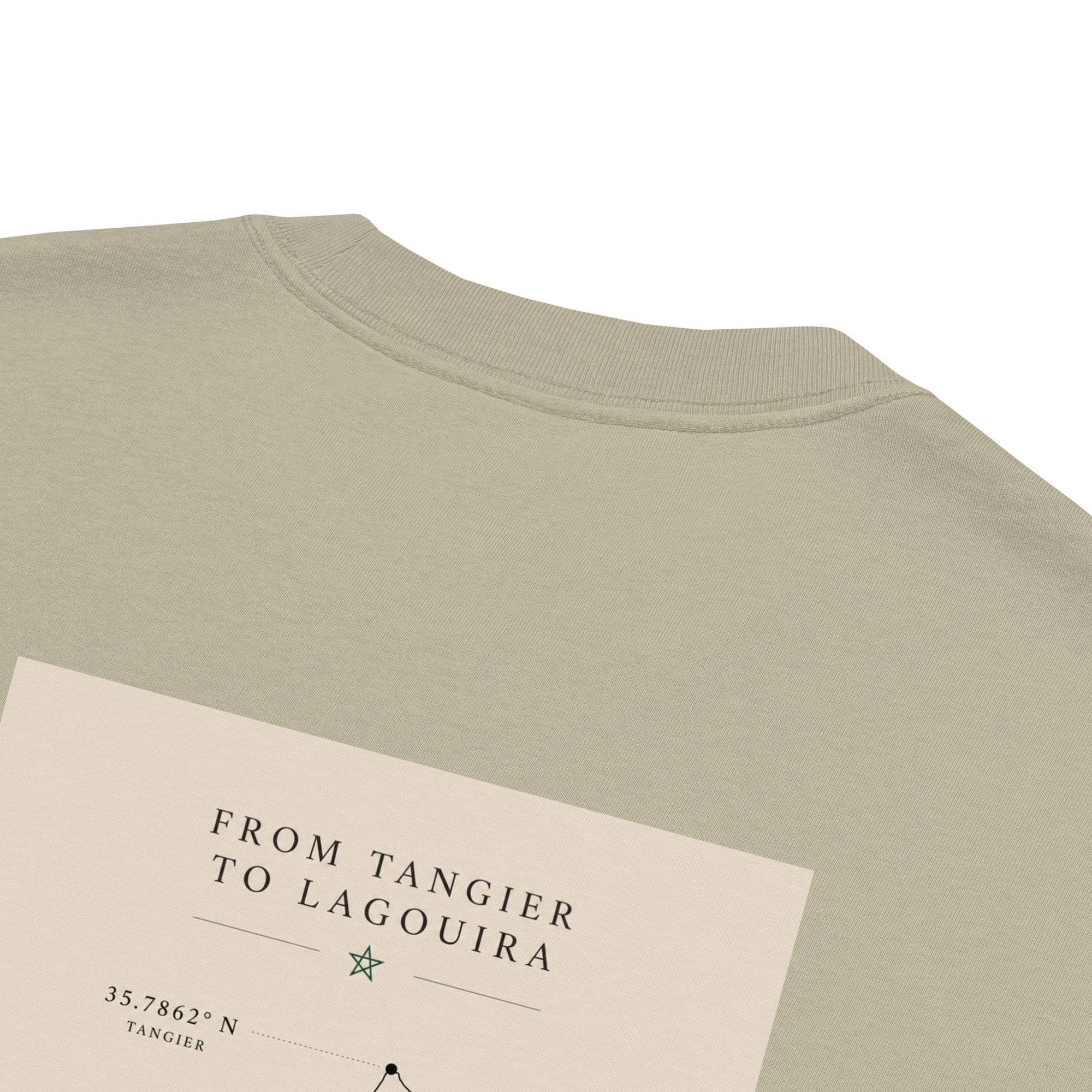 T-shirt Oversize délavé “From Tangier to Lagouira”