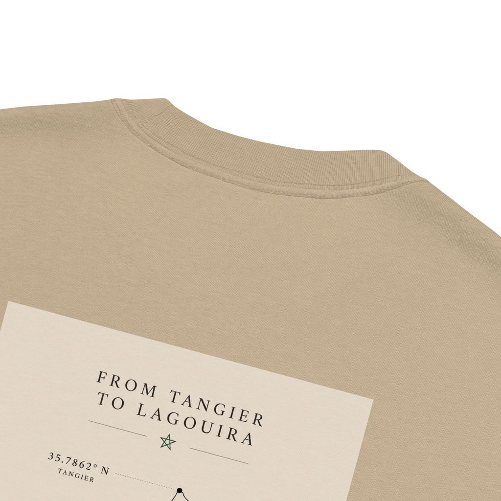 T-shirt Oversize délavé “From Tangier to Lagouira”