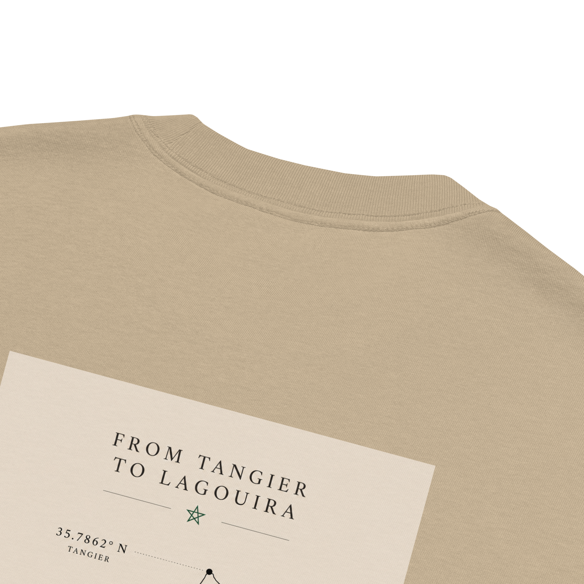 T-shirt Oversize délavé “From Tangier to Lagouira”
